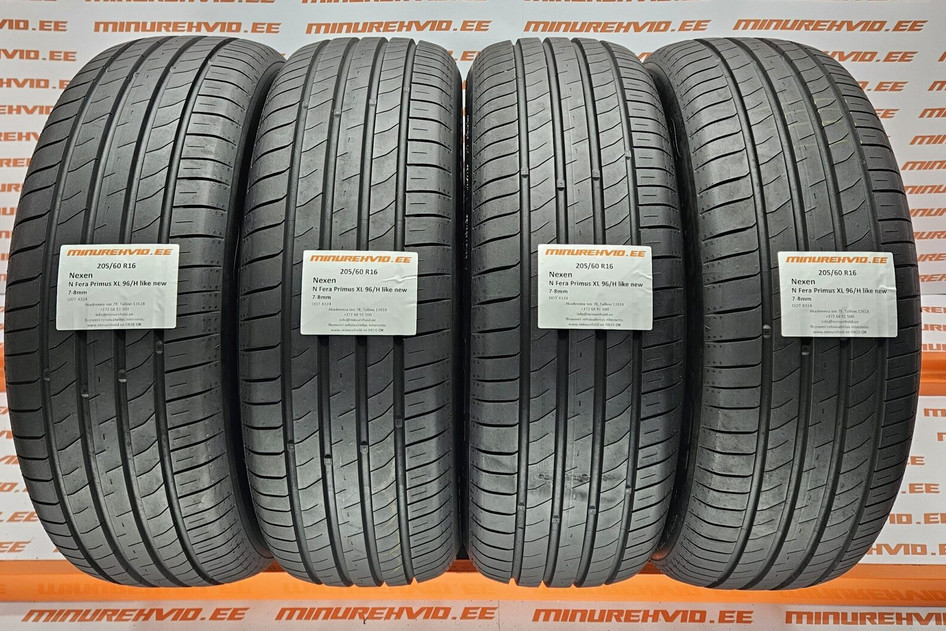 Used summer tire 205/60R16 Nexen N Fera Primus XL 96/H like new 4324
