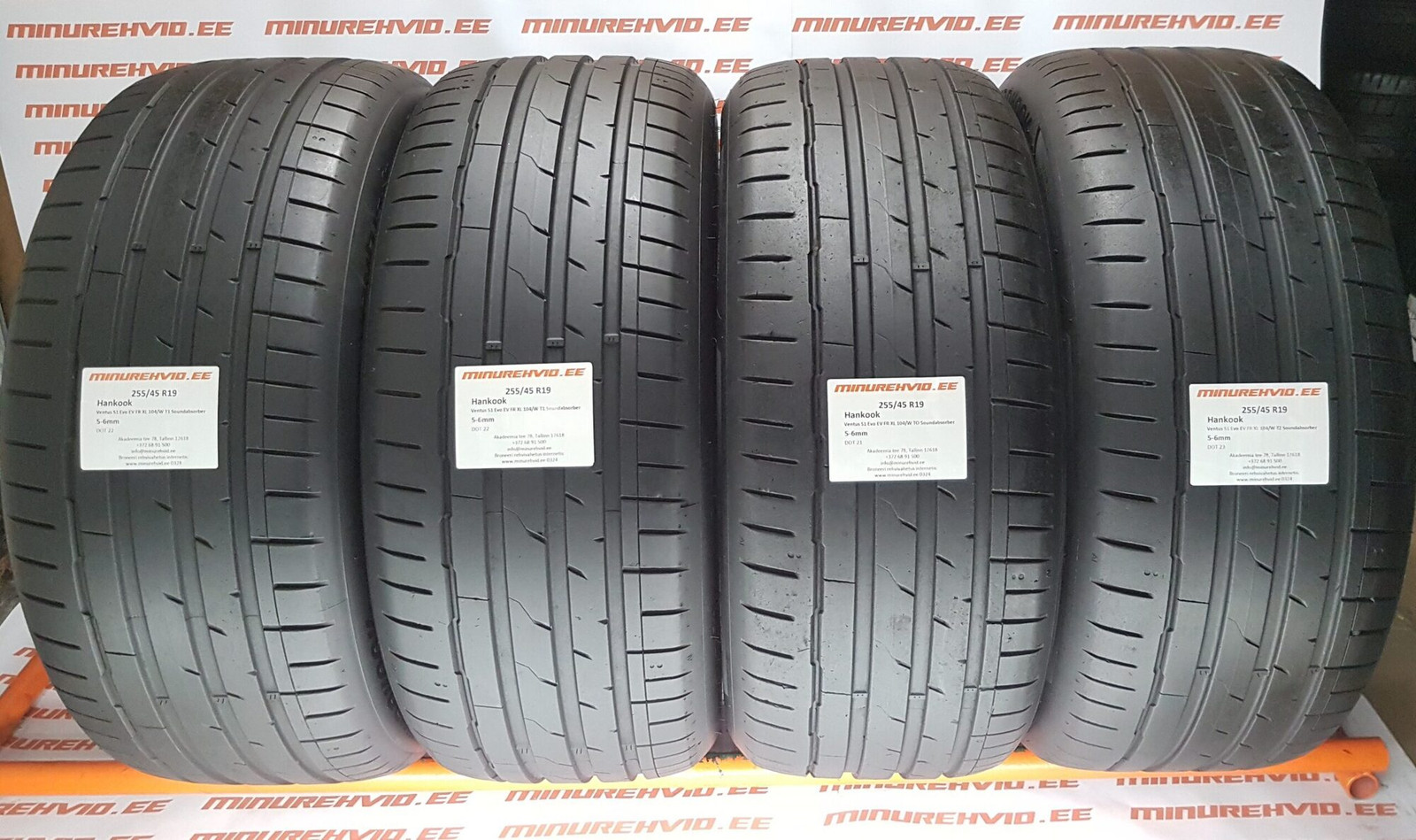Used summer tire 255/45R19 Hankook Ventus S1 Evo 3 EV FR XL 104/W