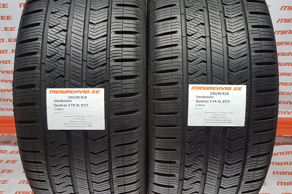 Used studless winter tire 245/40R18 Quatrac 5 FR XL 97/Y