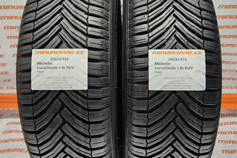 Used studless winter tire 195/65R15 Michelin CrossClimate + XL 95/V