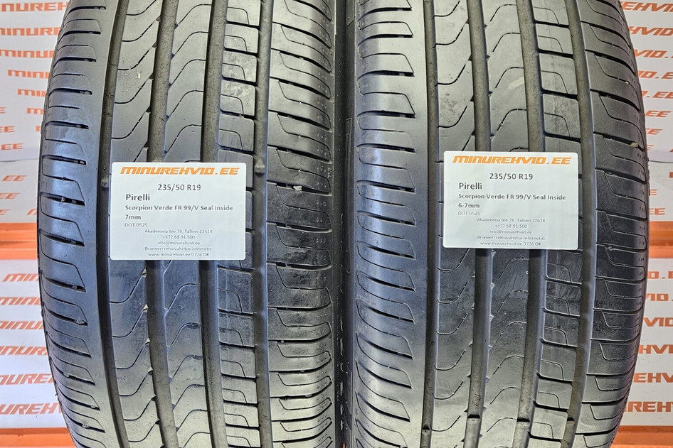 Used summer tire 235/50R19 Pirelli Scorpion Verde FR 99/V Seal Inside 0525
