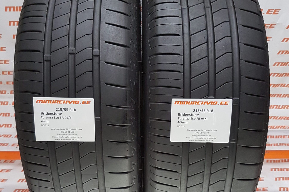 Kasutatud suverehv 215/55R18 Bridgestone Turanza Eco FR 95/T