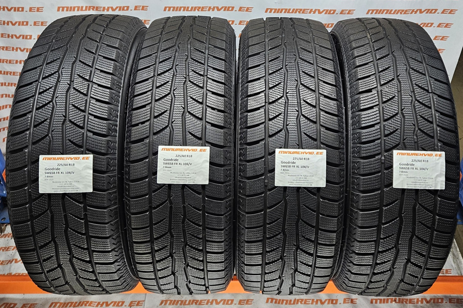 Used studless winter tire 225/60R18 Goodride SW658 FR XL 104/V