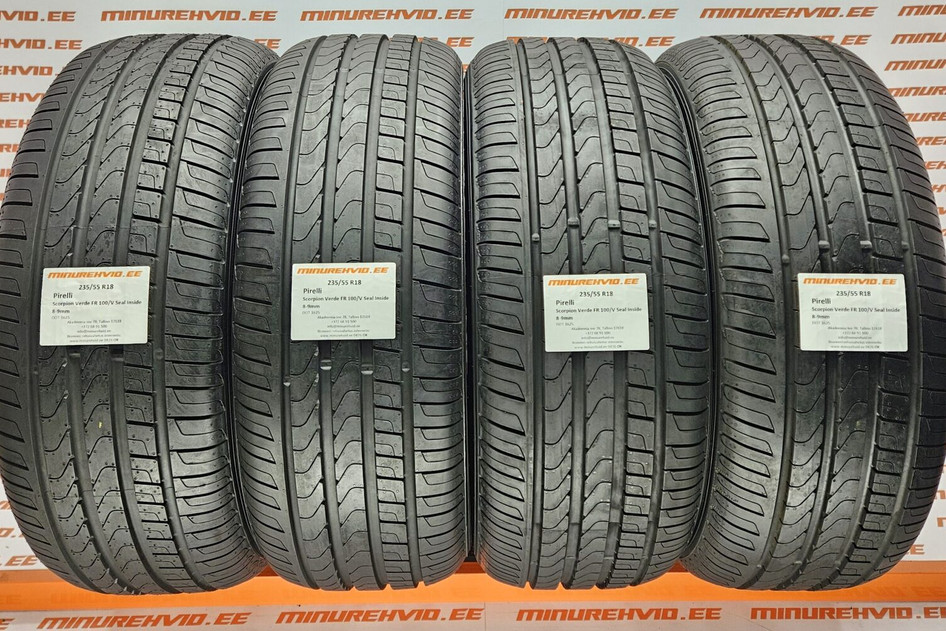 Used summer tire 235/55R18 Pirelli Scorpion Verde FR 100/V Seal Inside 2 like new