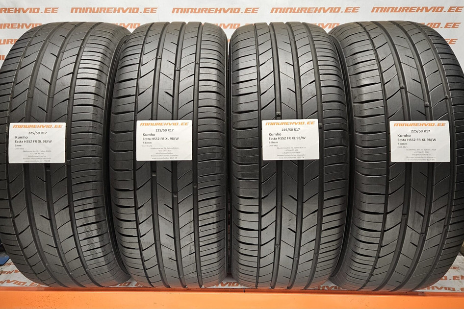 Used summer tire 225/50R17 Kumho Ecsta HS52 FR XL 98/W