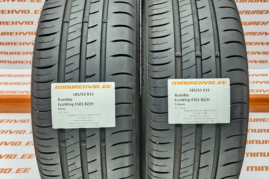 Kasutatud suverehv 185/55R15 Kumho EcoWing ES01 82/H