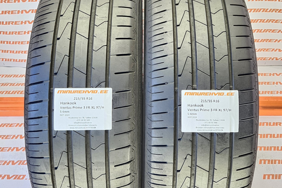 Used summer tire 215/55R16 Hankook Ventus Prime 3 FR XL 97/H