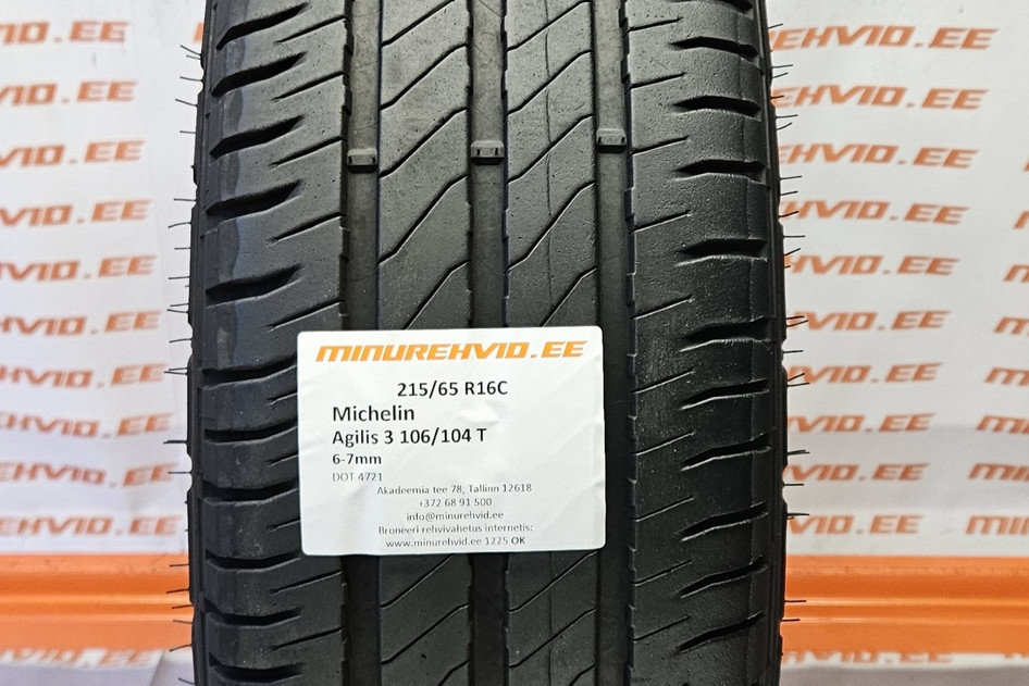 Used summer tire 215/65R16 Michelin Agilis 3 106/104 T