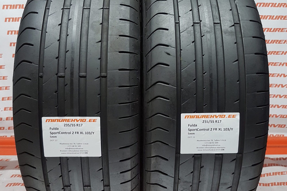 Used summer tire 235/55R17 Fulda SportControl 2 FR XL 103/Y