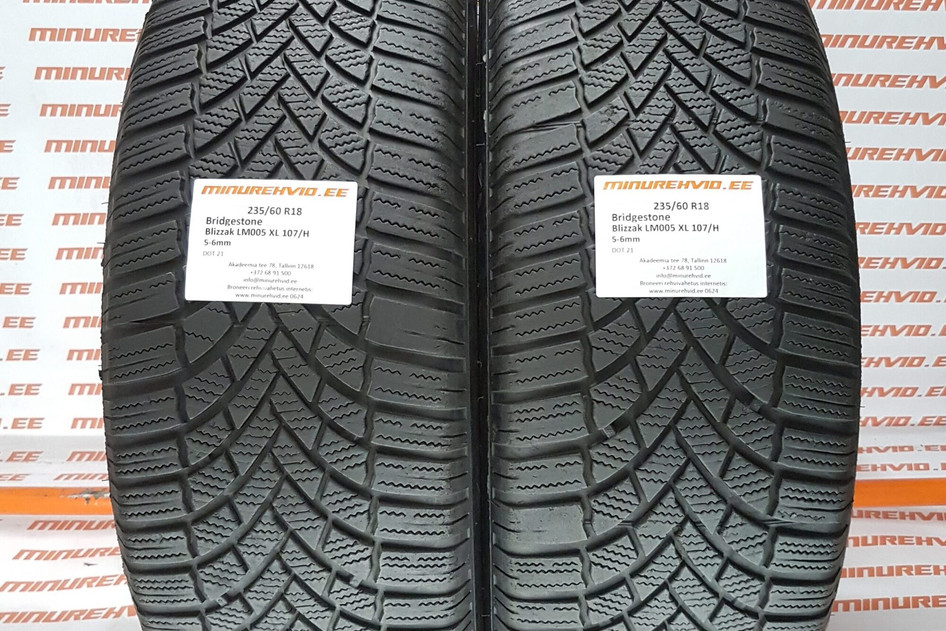 Used studless winter tire 235/60R18 Bridgestone Blizzak LM005 XL 107/H