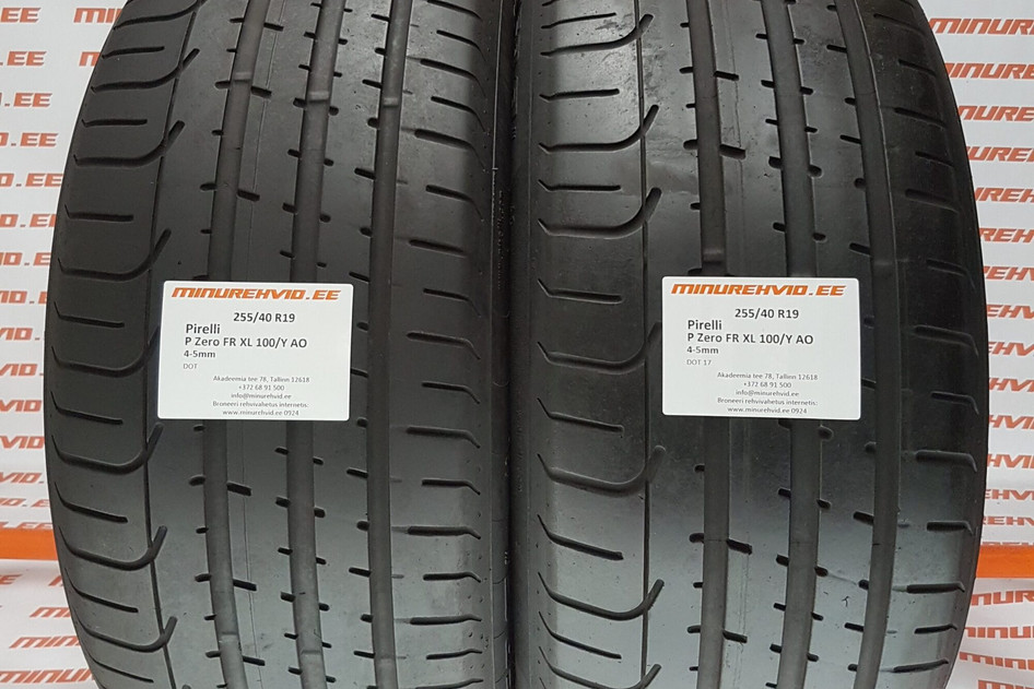 Kasutatud suverehv 255/40R19 Pirelli P Zero FR XL 100/Y AO