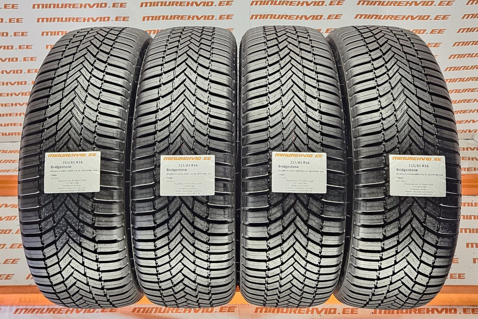 Kasutatud lamellrehv 215/65R16 Bridgestone WeatherControl A005 Evo XL 102/H like new 5022