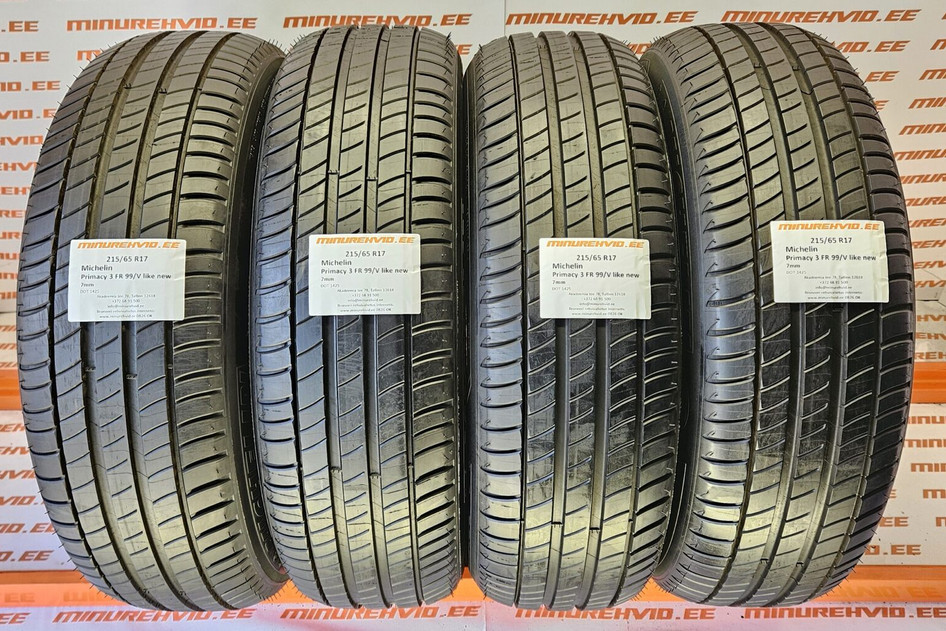 Used summer tire 215/65R17 Michelin Primacy 3 FR 99/V like new 1425