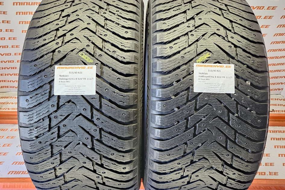 Used studded tire 315/40R21 Nokian Hakkapeliitta 8 SUV FR 111/T