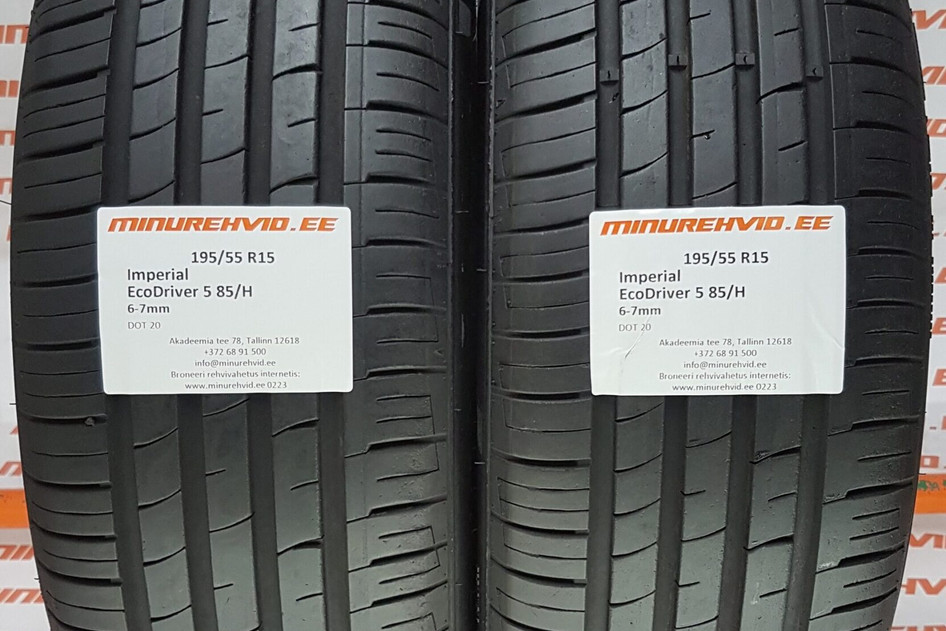 Used summer tire 195/55R15 Imperial EcoDriver 5 85/H