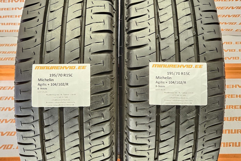 Kasutatud suverehv 195/70R15 Michelin Agilis + 104/102/R