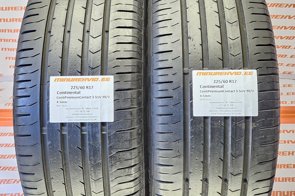 Used summer tire 225/60R17 Continental ContiPremiumContact 5 SUV 99/V