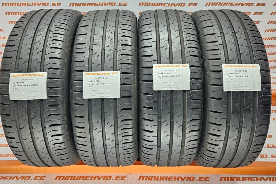 Подержанный летняя шина 185/55R15 Continental ContiEcoContact 5 82/H
