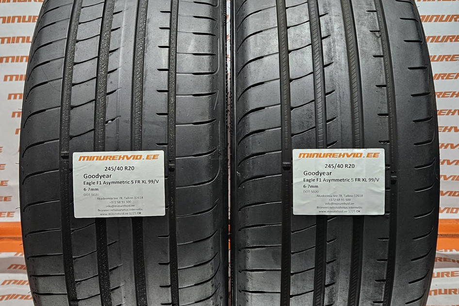 Lietots summer tire 245/40R20 GoodYear Eagle F1 Asymmetric 5 FR XL 99/V