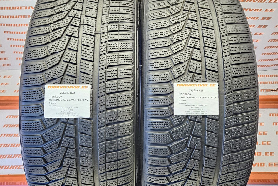 Kasutatud lamellrehv 275/40R22 Hankook Winter I*Cept Evo 2 SUV AO FR XL 107/V