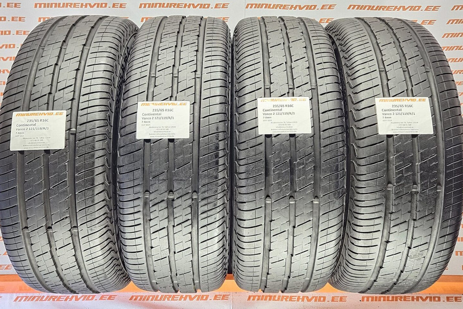 Подержанный летняя шина 235/65R16 Continental Vanco 2 121/119/R/1