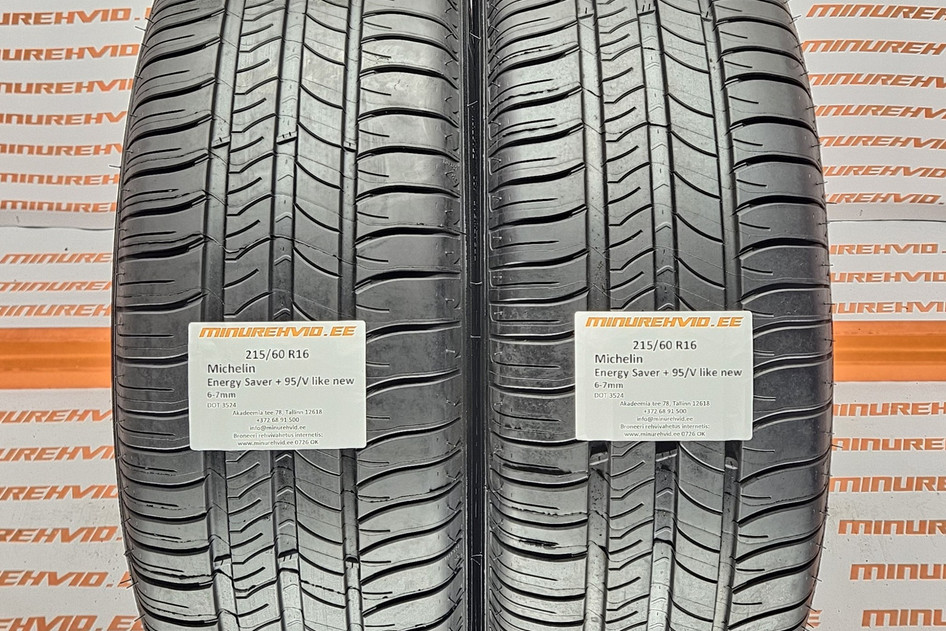 Used summer tire 215/60R16 Michelin Energy Saver + 95/V like new