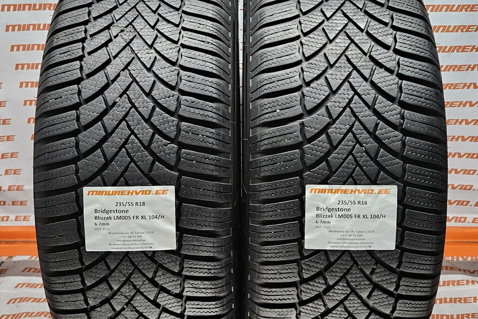 Подержанный нешипованная шина 235/55R18 Bridgestone Blizzak LM005 FR XL 104/H
