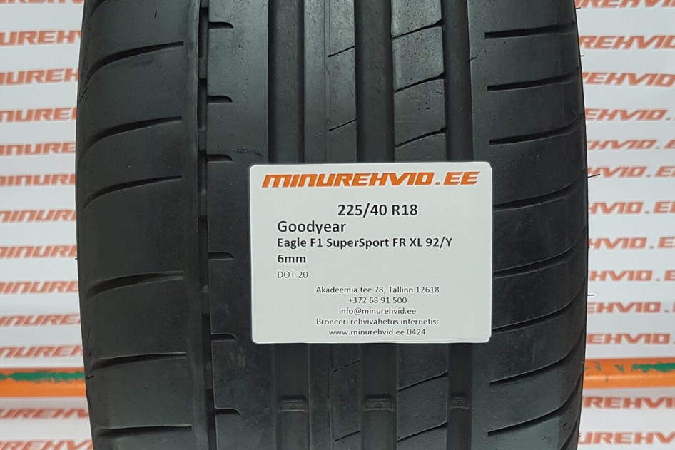 Kasutatud suverehv 225/40R18 GoodYear Eagle F1 SuperSport FR XL 92/Y