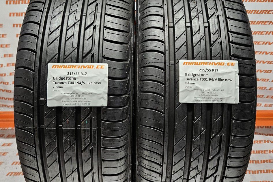 Kasutatud suverehv 215/55R17 Bridgestone Turanza T001 94/V like new
