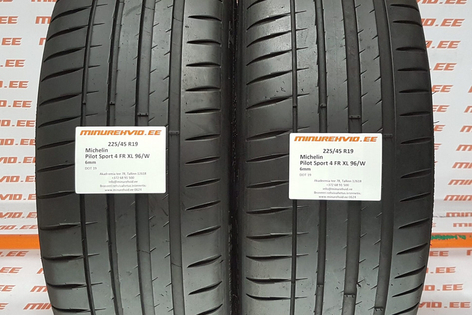Kasutatud suverehv 225/45R19 Michelin Pilot Sport 4 FR XL 96/W