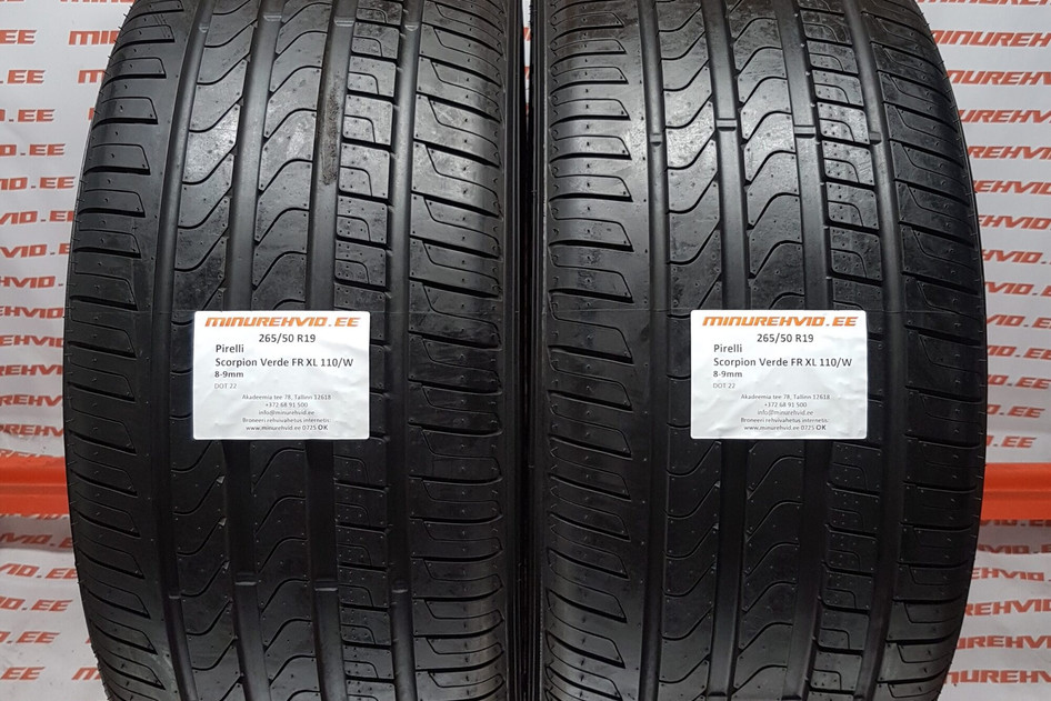 Kasutatud suverehv 265/50R19 Pirelli Scorpion Verde FR XL 110/W