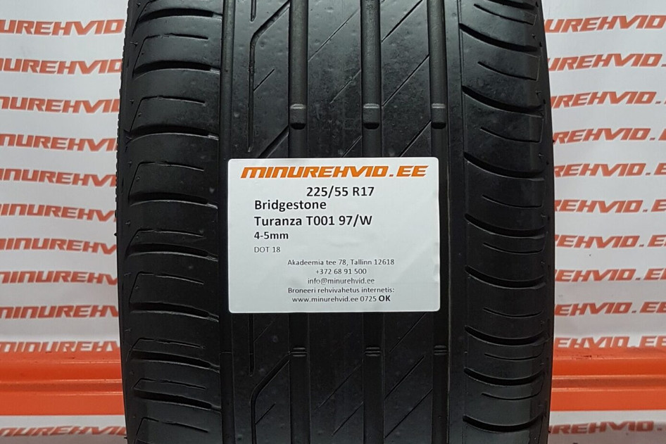 Kasutatud suverehv 225/55R17 Bridgestone Turanza T001 97/W