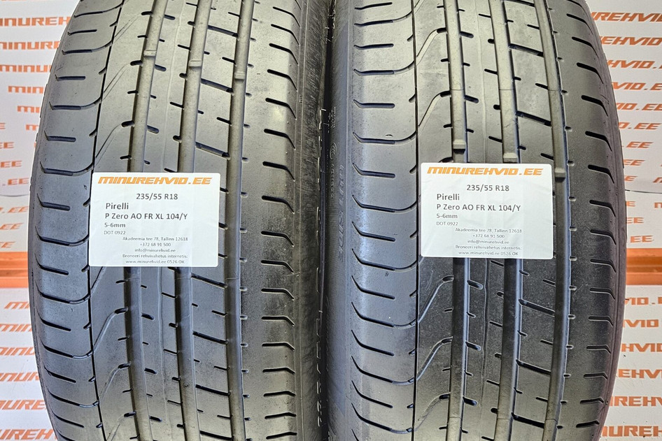 Подержанный летняя шина 235/55R18 Pirelli P Zero AO FR XL 104/Y