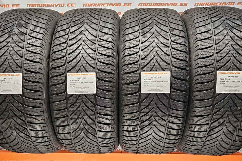 Подержанный нешипованная шина 245/45R19 GoodYear UltraGrip Ice 2 FR XL SoundComfort