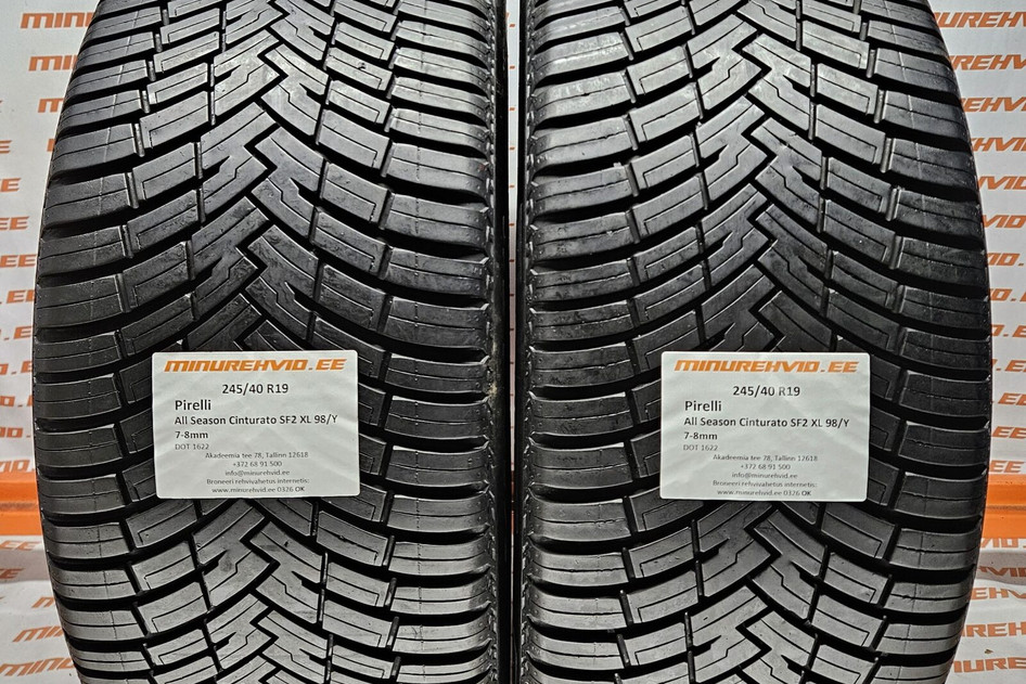 Used studless winter tire 245/40R19 Pirelli All Season Cinturato SF2 XL 98/Y