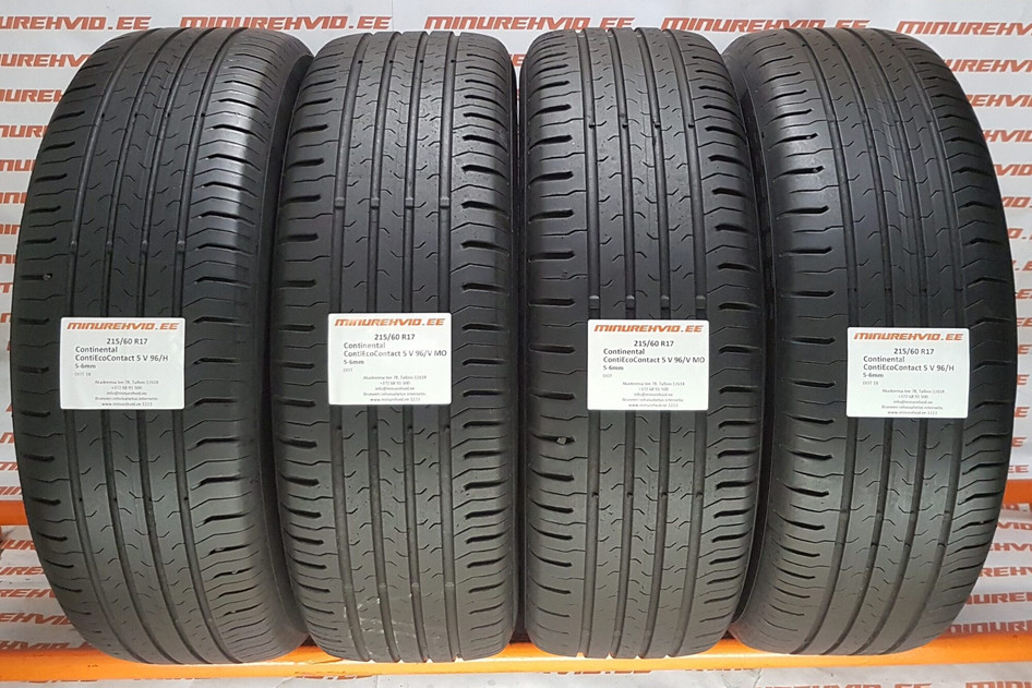 Kasutatud suverehv 215/60R17 Continental ContiEcoContact 5 SUV 96/H/V MO
