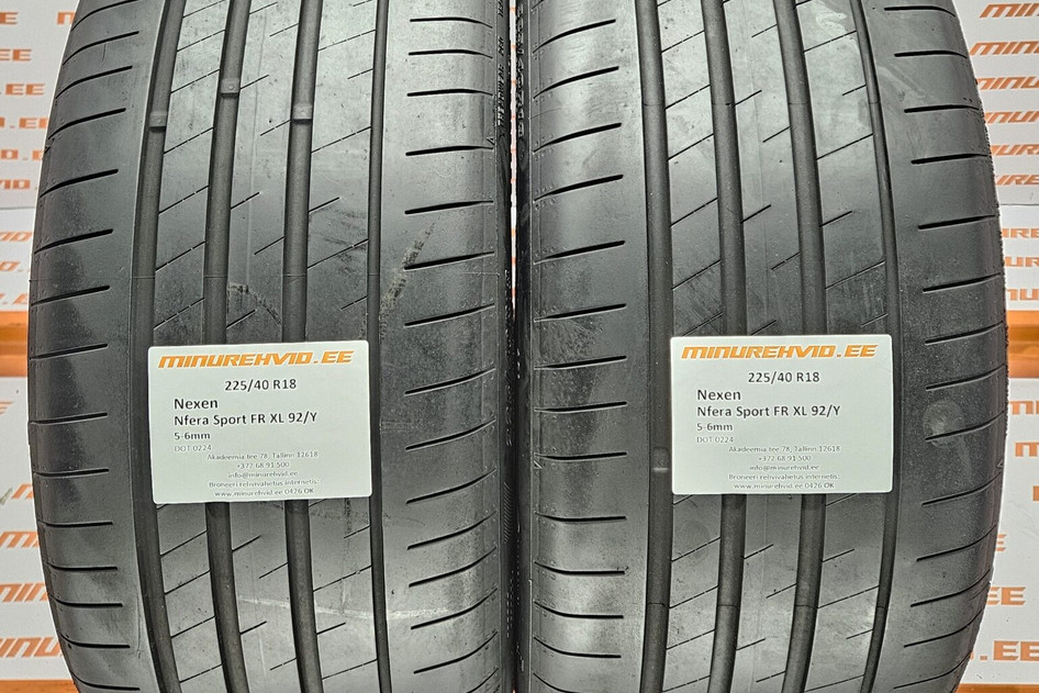 Kasutatud suverehv 225/40R18 Nexen N fera Sport FR XL 92/Y