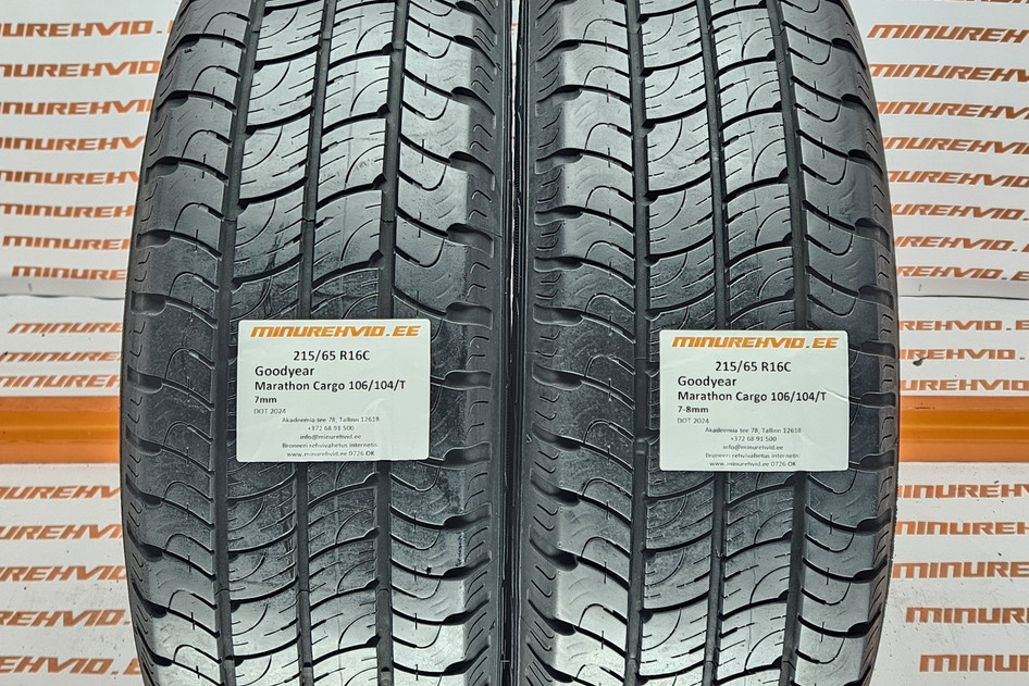 Used summer tire 215/65R16 GoodYear Marathon Cargo 106/104/T 2024