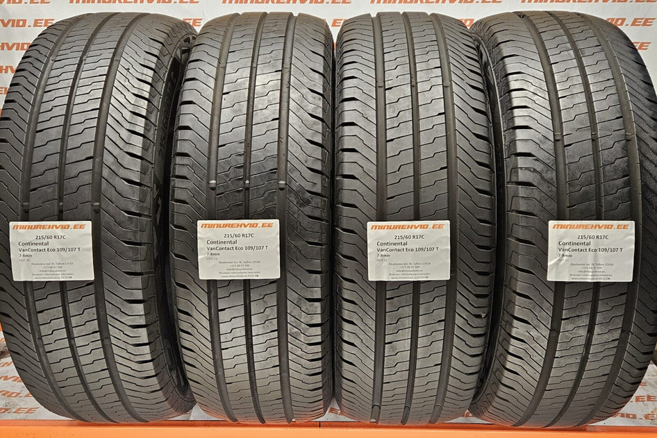 Подержанный летняя шина 215/60R17 Continental VanContact Eco 109/107 T