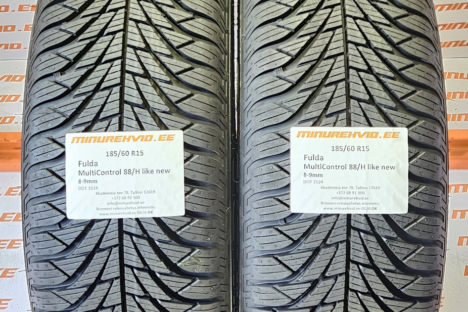 Kasutatud lamellrehv 185/60R15 Fulda MultiControl 88/H like new