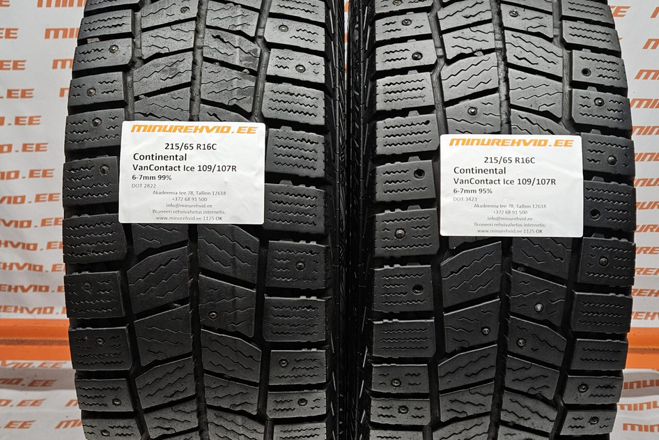 Used studded tire 215/65R16 Continental VanContact Ice 109/107R