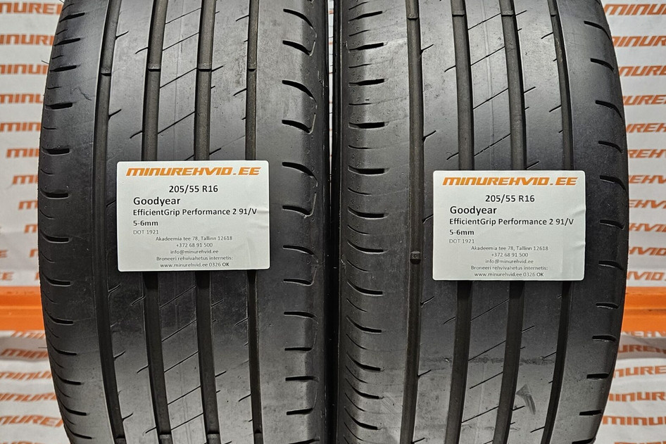 Kasutatud suverehv 205/55R16 GoodYear EfficientGrip Performance 2 91/V 1921