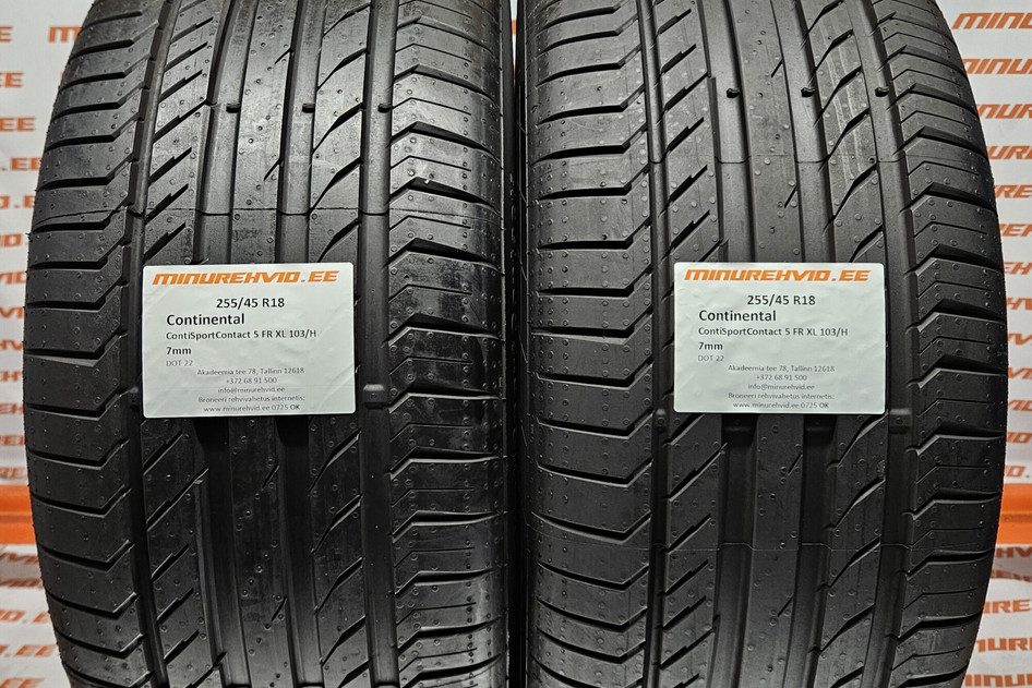 Kasutatud suverehv 255/45R18 Continental ContiSportContact 5 FR XL 103/H