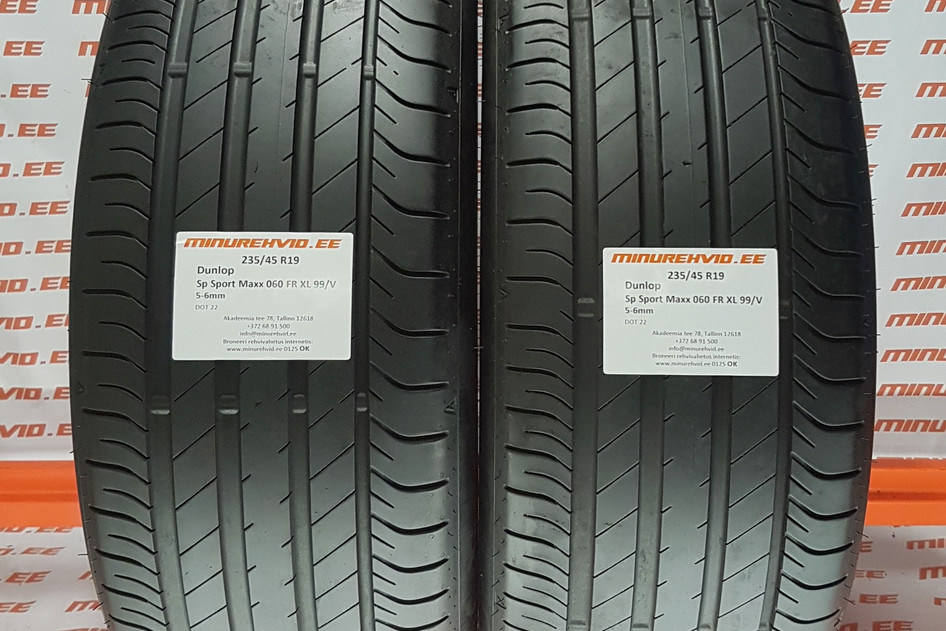 Used summer tire 235/45R19 Dunlop SP Sport Maxx 060 FR XL 99/V