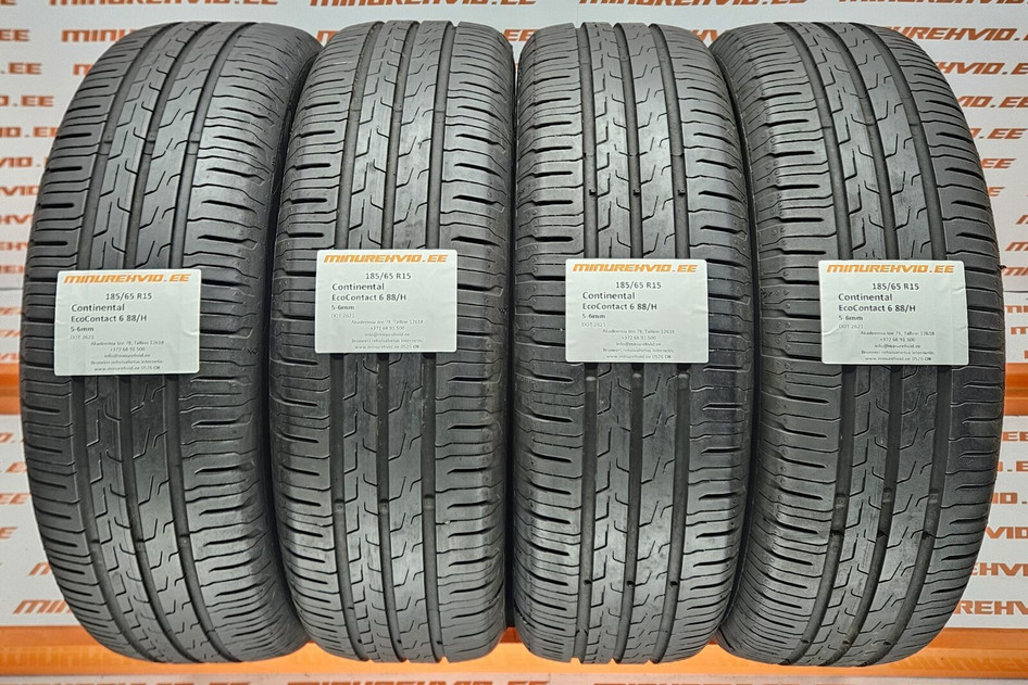 Used summer tire 185/65R15 Continental EcoContact 6 88/H 2621