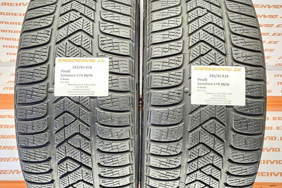 Kasutatud lamellrehv 245/45R19 Pirelli SottoZero 3 FR 98/W