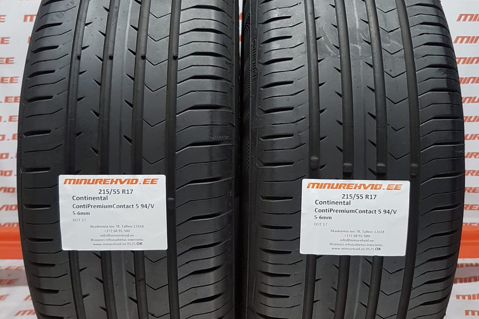 Kasutatud suverehv 215/55R17 Continental ContiPremiumContact 5 94/V