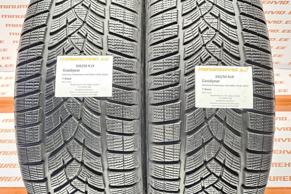 Подержанный нешипованная шина 245/50R19 GoodYear UltraGrip Performance SUV GEN-1 FR XL 105/V