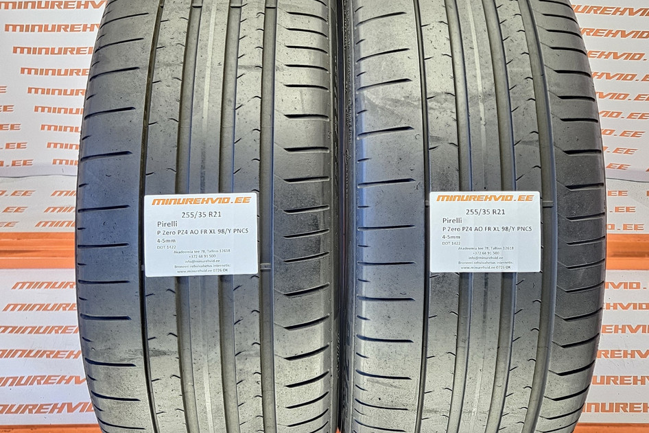 Used summer tire 255/35R21 Pirelli P Zero PZ4 AO FR XL 98/Y PNCS