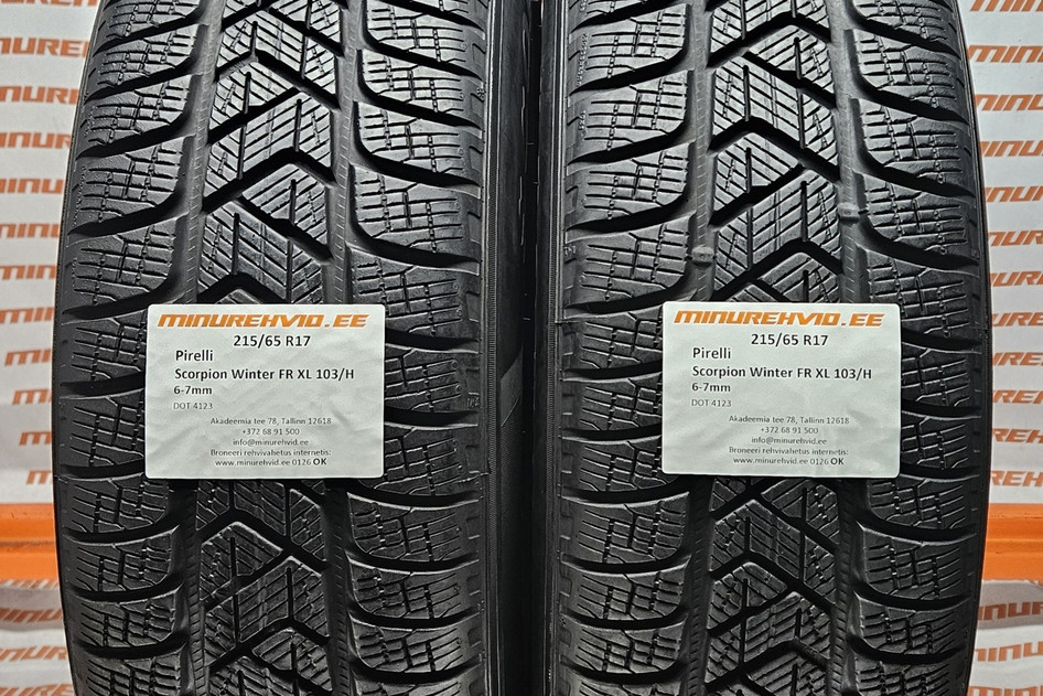 Подержанный нешипованная шина 215/65R17 Pirelli Scorpion Winter FR XL 103/H